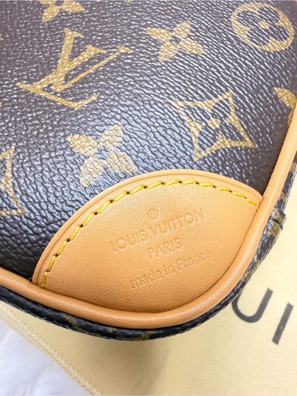 LOUIS VUITTON-Deauville Mini w/ Detachable Strap Monogram Canvas-Microchip EO:16 - Picture 9 of 16